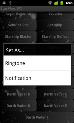 Скриншот приложения Star Wars SFX - №2