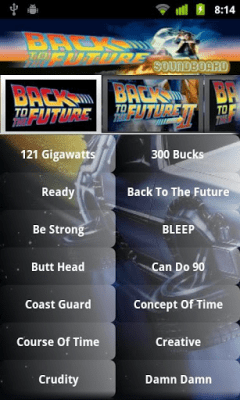 Скриншот приложения Back To The Future Soundboard - №1