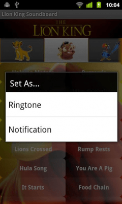 Скриншот приложения Lion King Soundboard - №2