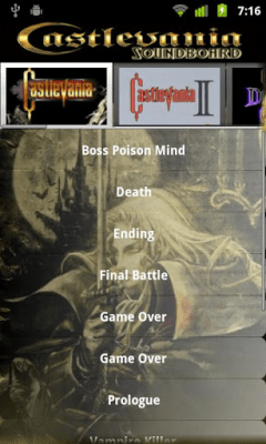 Скриншот приложения Castlevania Soundboard - №1