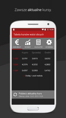 Скриншот приложения Kursy walut NBP - №5