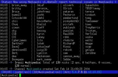 Скриншот приложения Irssi - №1