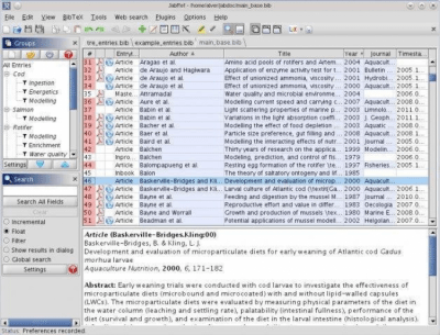 Скриншот приложения JabRef - №1