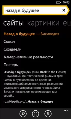 Скриншот приложения Яндекс Поиск - №7