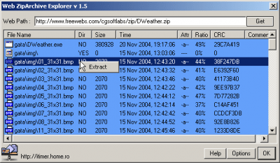 Скриншот приложения WebZipExplorer - №1