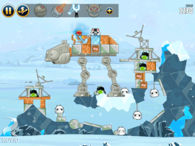 Скриншот приложения Angry Birds Star Wars HD - №2