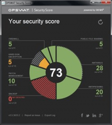 Скриншот приложения OPSWAT Security Score - №1