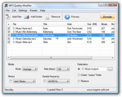 Скриншот приложения MP3 Quality Modifier - №2