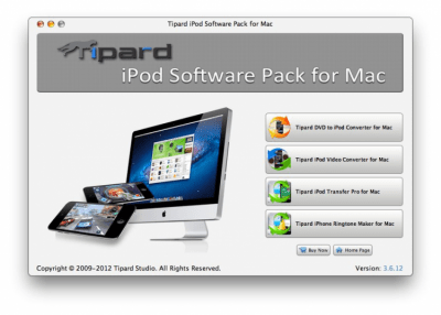 Скриншот приложения Tipard iPod Software Pack for Mac - №1