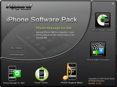 Скриншот приложения Tipard iPhone Software Pack - №1