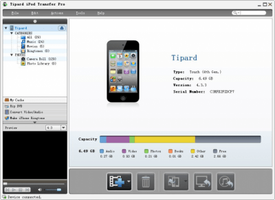 Скриншот приложения iPod Transfer Standard - №1