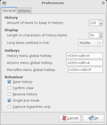 Скриншот приложения Parcellite - №3
