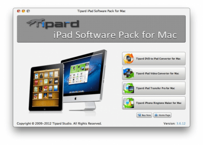 Скриншот приложения Tipard iPad Software Pack for Mac - №1