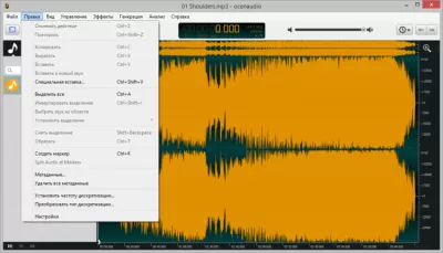 Скриншот приложения OcenAudio Windows - №2
