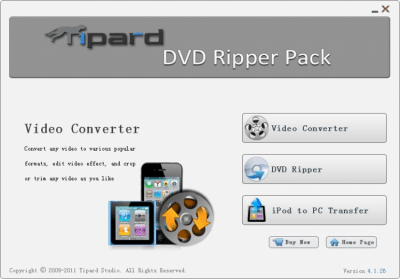 Скриншот приложения Tipard DVD Ripper Pack Standard - №1