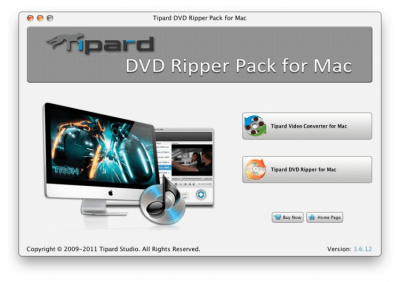 Скриншот приложения Tipard DVD Ripper Pack for Mac - №1