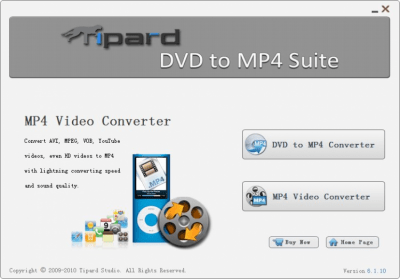 Скриншот приложения Tipard DVD to MP4 Suite - №1