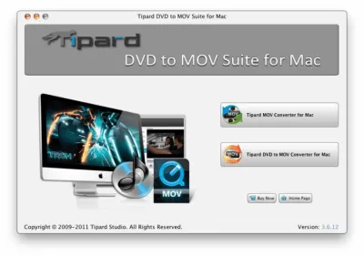 Скриншот приложения Tipard DVD to MOV Suite for Mac - №1