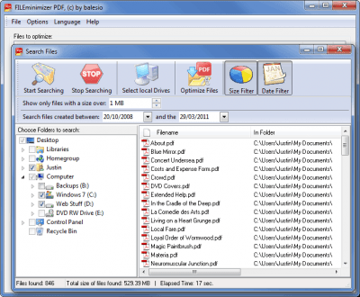 Скриншот приложения FILEminimizer PDF - №3