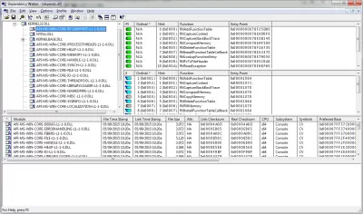 Скриншот приложения Dependency Walker - №1