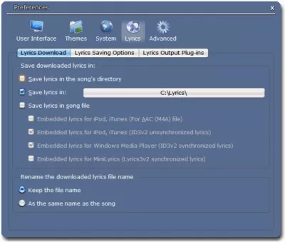 Скриншот приложения MiniLyrics - №3