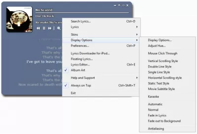 Скриншот приложения MiniLyrics - №4