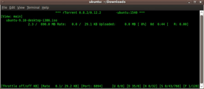 Скриншот приложения rTorrent - №1