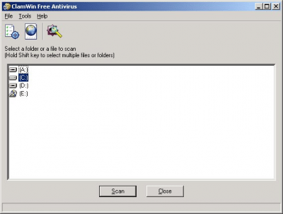 Скриншот приложения ClamWin - №1