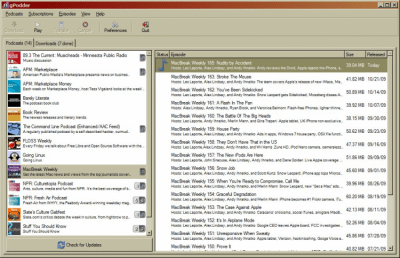 Скриншот приложения gPodder - №1