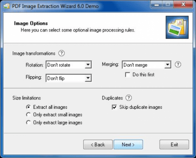 Скриншот приложения PDF Image Extraction Wizard - №4