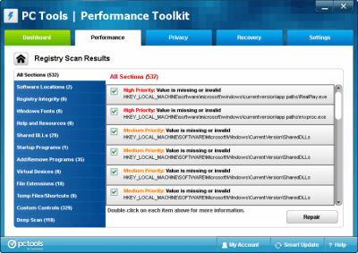 Скриншот приложения Performance Toolkit - №2