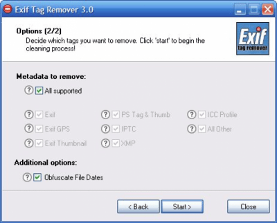Скриншот приложения Exif Tag Remover - №2