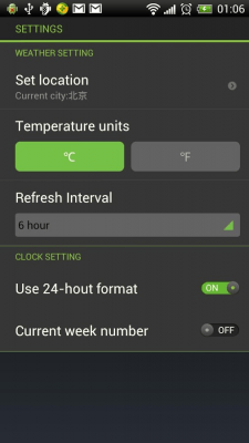 Скриншот приложения EZ Clock & Weather Widget - №2