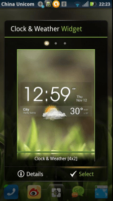 Скриншот приложения EZ Clock & Weather Widget - №3
