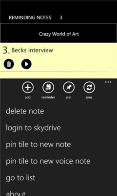 Скриншот приложения Reminding Notes - №2