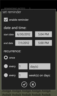 Скриншот приложения Reminding Notes - №5