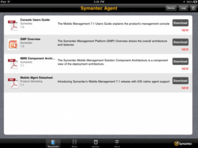 Скриншот приложения Symantec Mobile Management Agent - №1