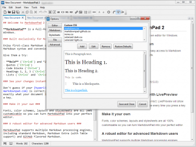 Скриншот приложения MarkdownPad - №5