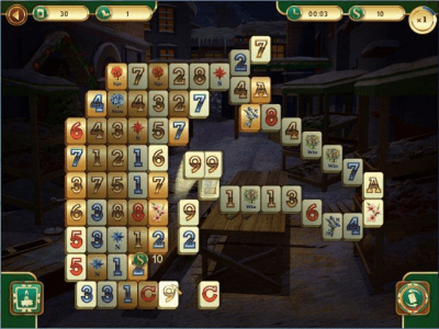 Скриншот приложения Рождественский маджонг - №3