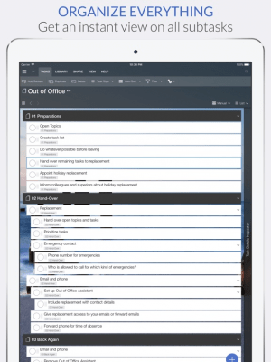 Скриншот приложения Organize:Pro for iPad - №10
