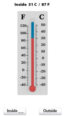 Скриншот приложения Термометр Классический - №2