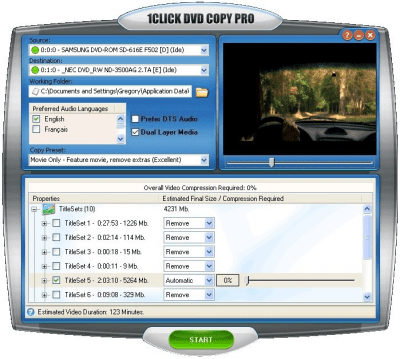 Скриншот приложения 1Click DVD Copy PRO - №1