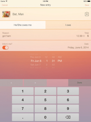 Скриншот приложения Должники free - №3