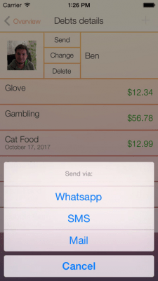 Скриншот приложения Должники free - №6