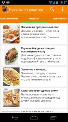 Скриншот приложения Новогодние рецепты - №3