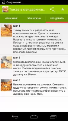 Скриншот приложения Рецепты из тыквы - №7