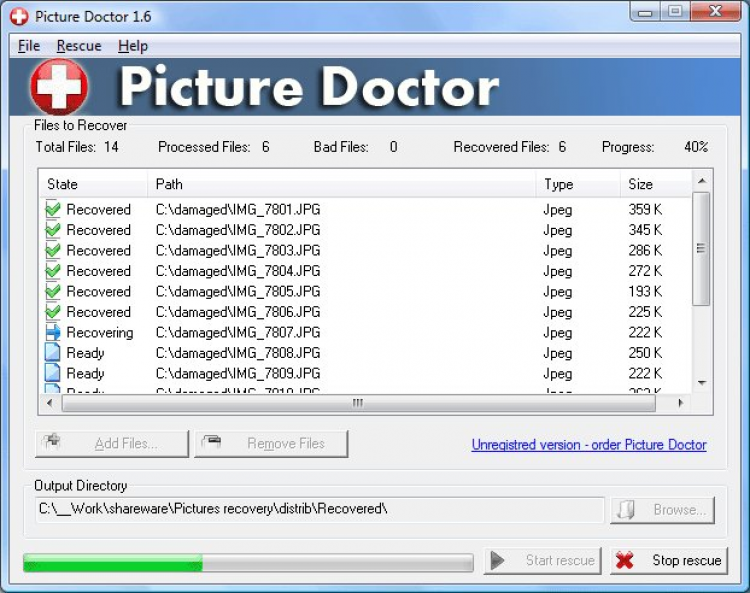 Программа для восстановления поврежденных фото. Пиктурес программа. Программа для восстановления изображений. Picture Doctor лицензионный ключ. Output directory
