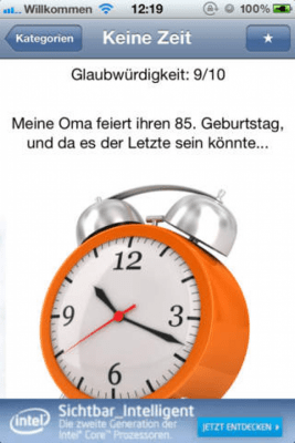 Скриншот приложения Ausreden - №3