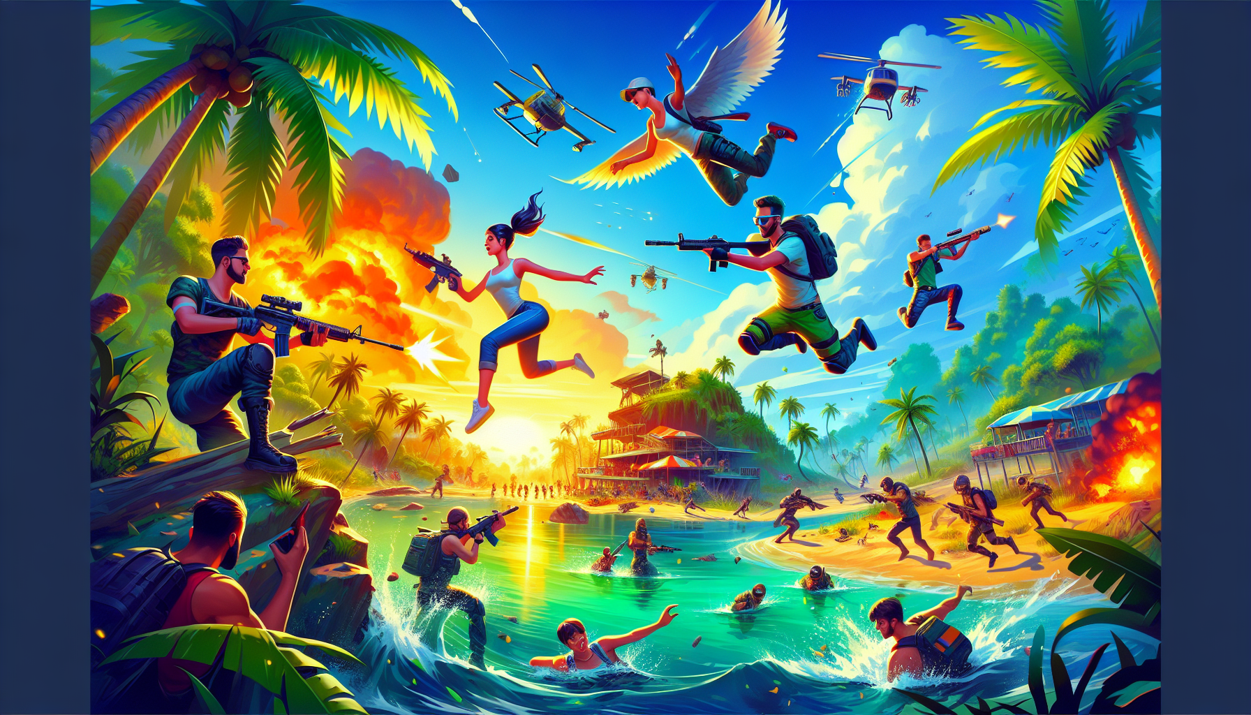 A real-world gameplay experience in the Sigma Battle Royale game from the Studio Arm developer