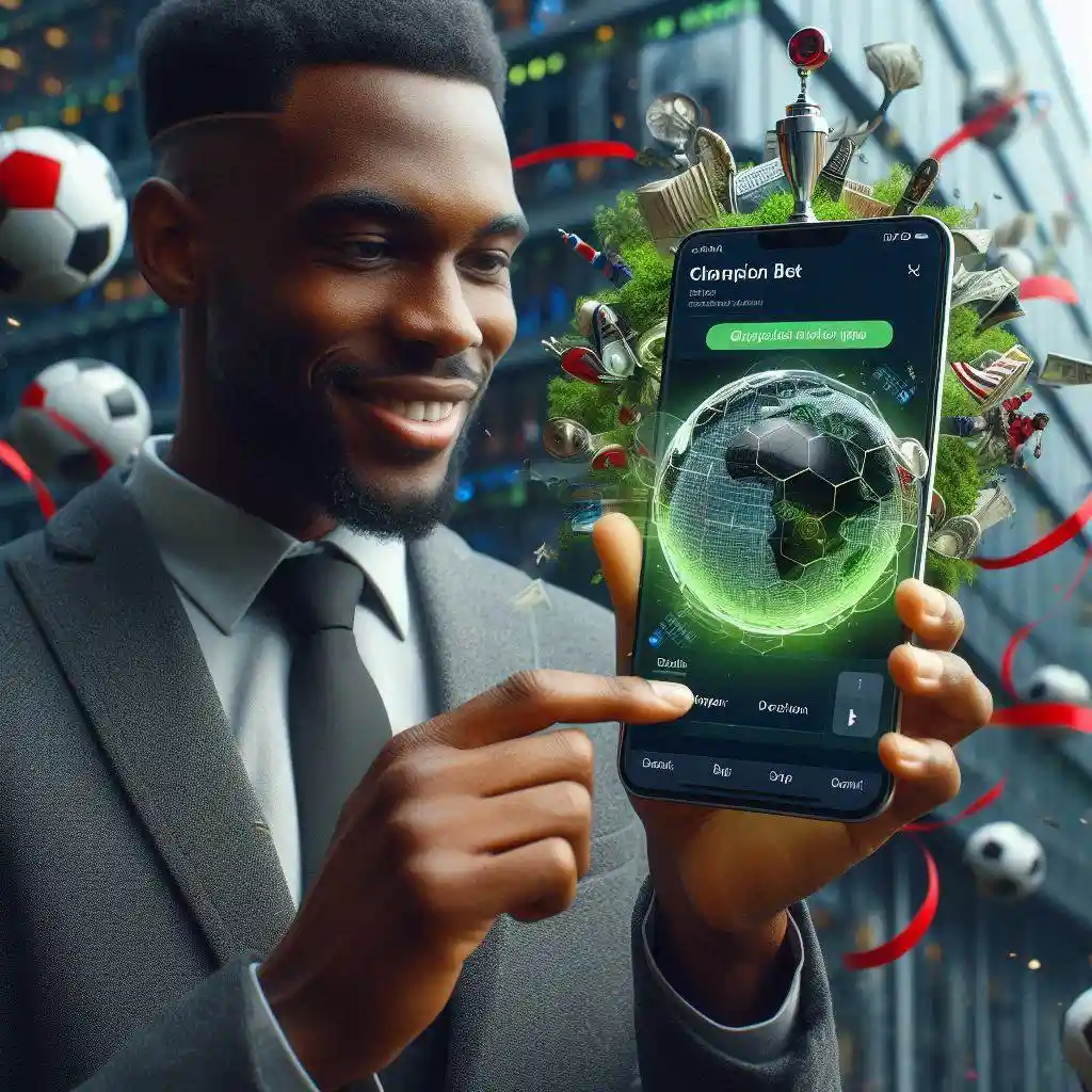 Champion Bet Application on a smartphone screen